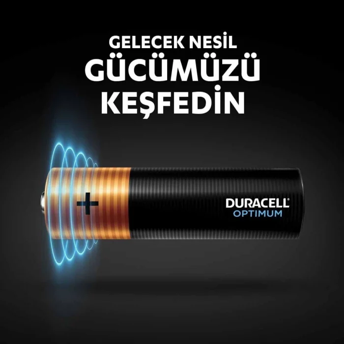 Duracell Optimum AA Pil (8’li paket), Alkalin Pil 1,5V, LR6 MX1500