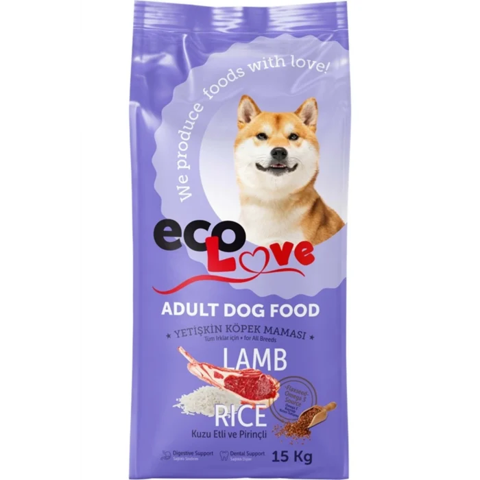 Eco Love Yetişkin Kuzu Etkli Pirinçli Köpek Maması