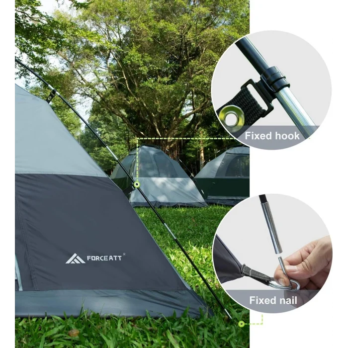 Forceatt Çift Kapılı 2 QKişilik Kamp Çadırı