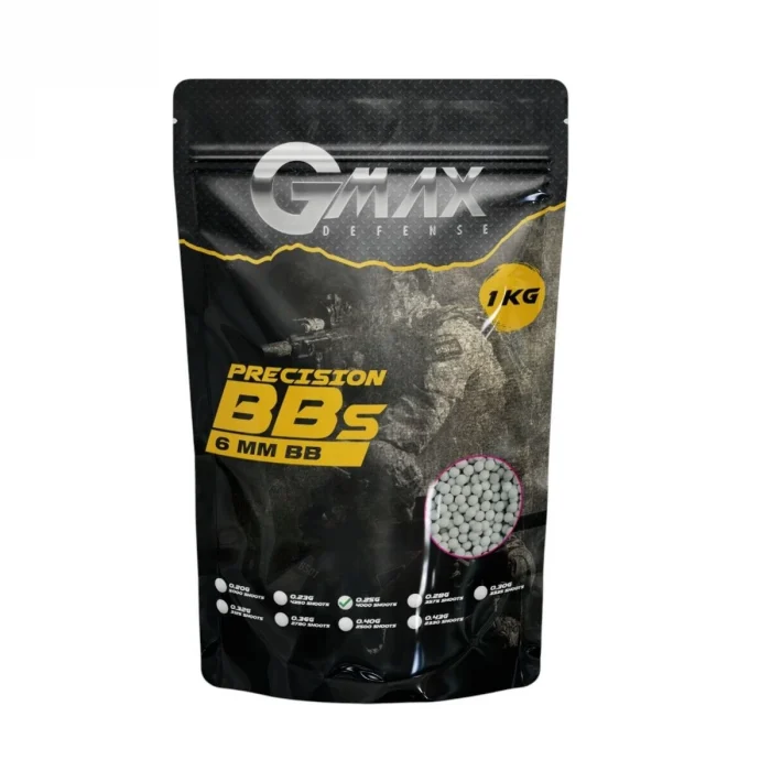 GMAX Defense 0,25 GR 6mm Airsoft BB 1 KG ( 4000 ADET )
