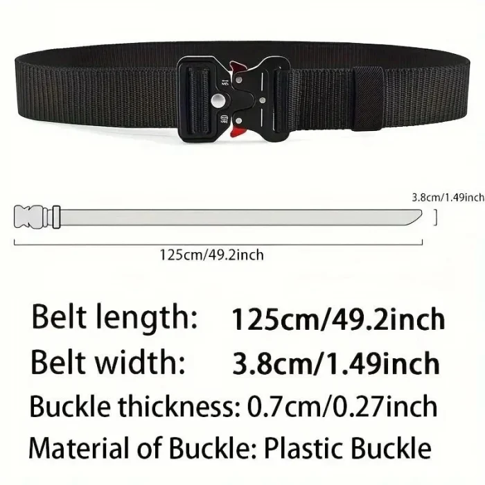 Güçlendirilmiş Taktik Kemer Palaska Siyah