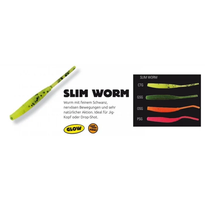 Hart Rock - Street Slim Worm 50mm GSG Suni Yem Glow GSG