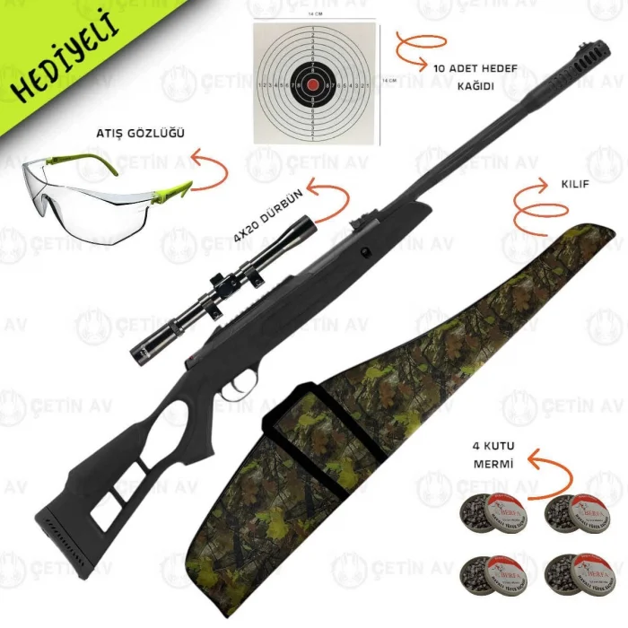 Hatsan Turcar Air Tact PD Havalı Tüfek 5.5mm (Bronz Paket)