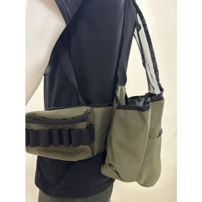 Hunthink HS060 VestPack Haki Çantalı Avcı Yeleği