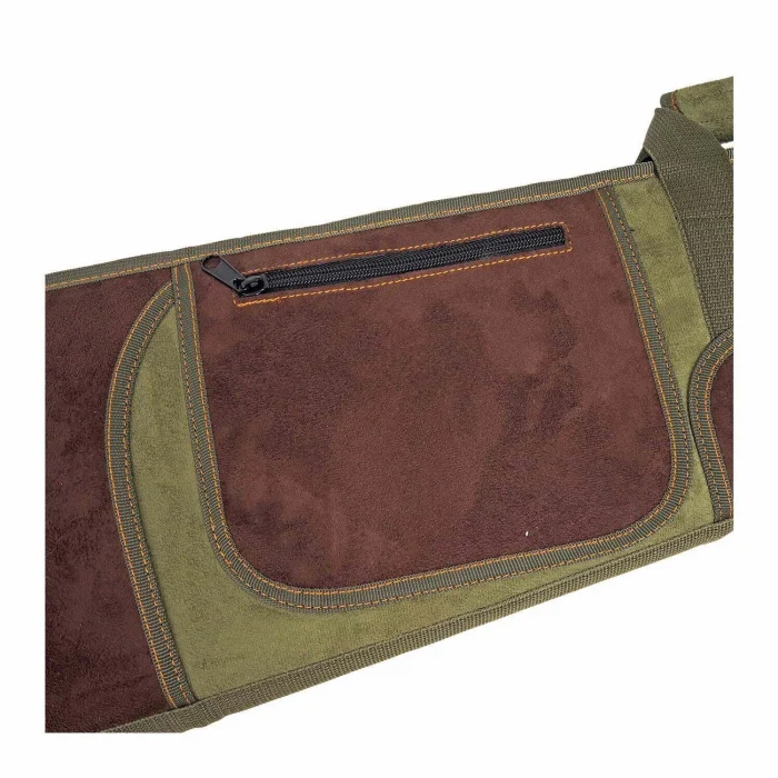 Hunthink Lüks Cepli Yeşil / Kahve Tüfek Kılıfı 130cm