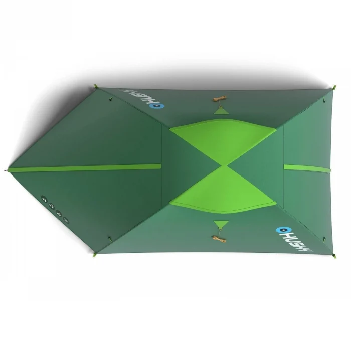 Husky Bizam PLUS Yeşil 2 Kişilik Çadır Çift Girişli-4000mm2