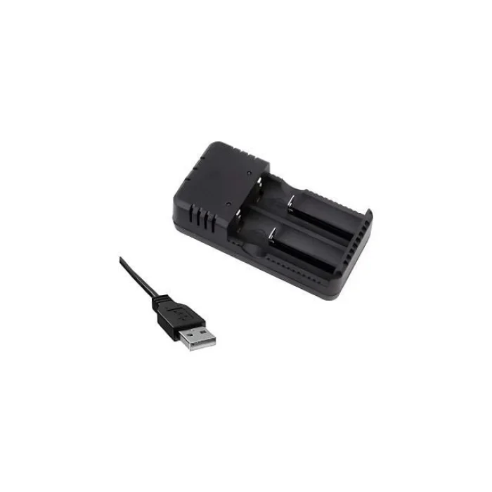 Hwd 2li Pil Şarj Cihazı 3.7V Li-Ion HD-8991B 18650-26650-10440- Entegre USB Kablolu