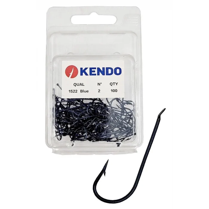 Kendo (1522) 100 Adet Siyah Çapraz Olta İğnesi