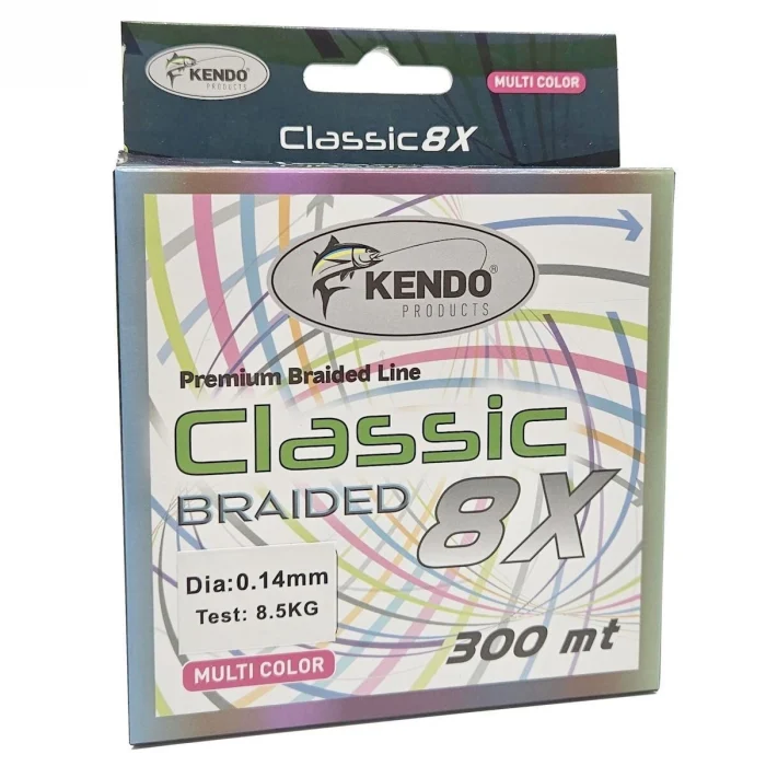 Kendo Classic 8x Örgü İp Olta Misinası Multicolor 300m