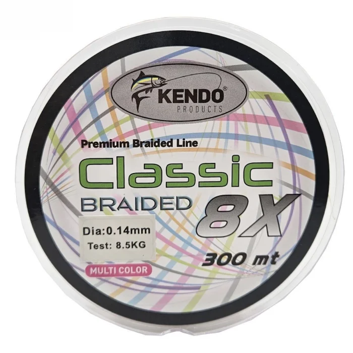 Kendo Classic 8x Örgü İp Olta Misinası Multicolor 300m