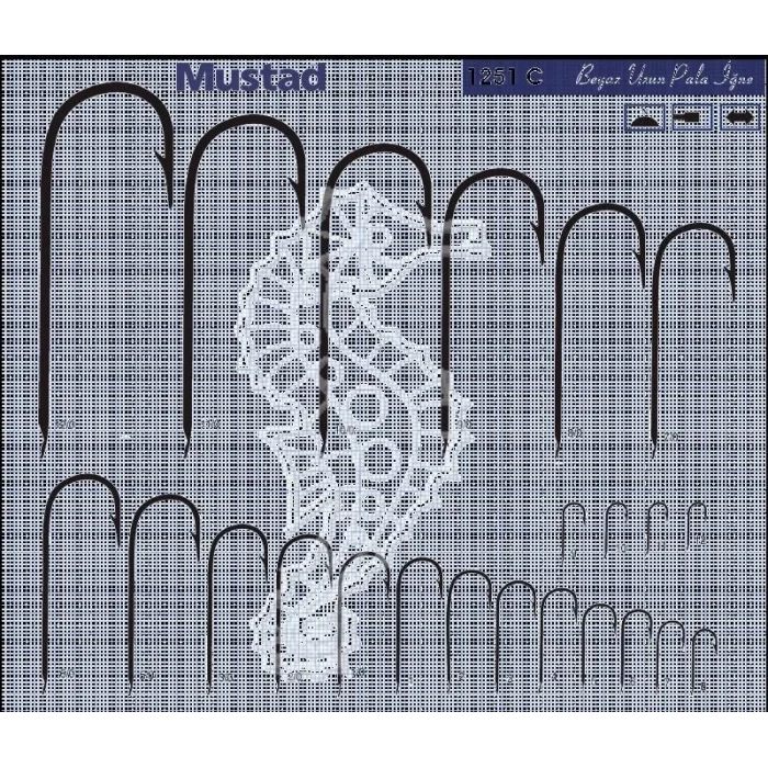Mustad Olta İğnesi 1251C 100lü