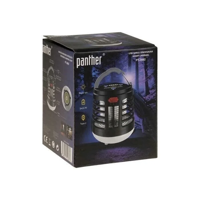 Panther Sineksavar Kamp Lambası USB Şarjlı PT-2882