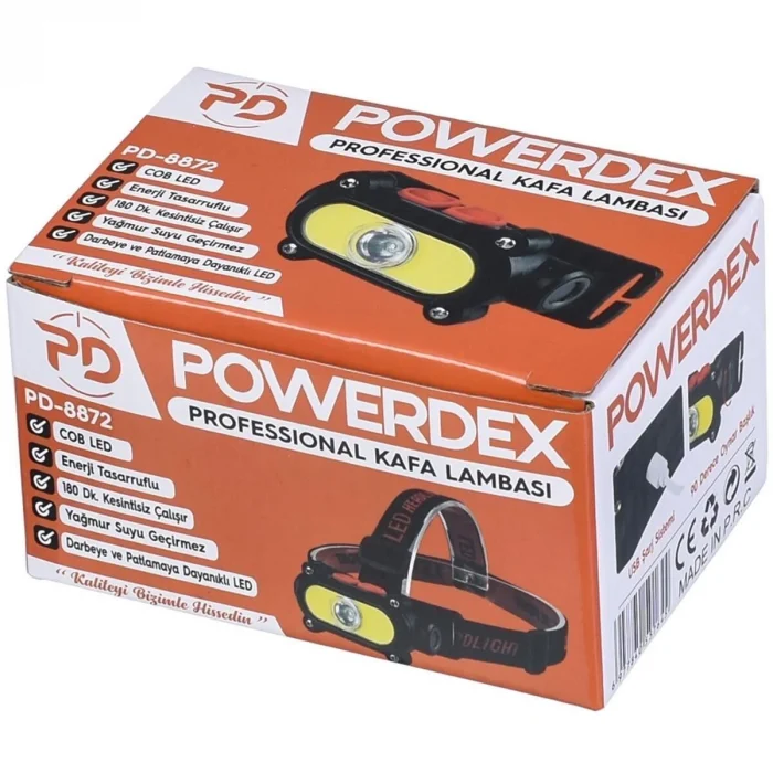 Powerdex Şarjlı Kafa Lambası PD-8872