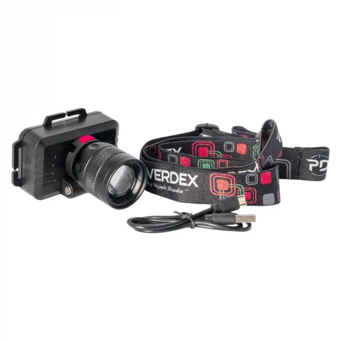 Powerdex Usb Şarjlı Zoom Led Kafa Lambası PD-7772 / 12W