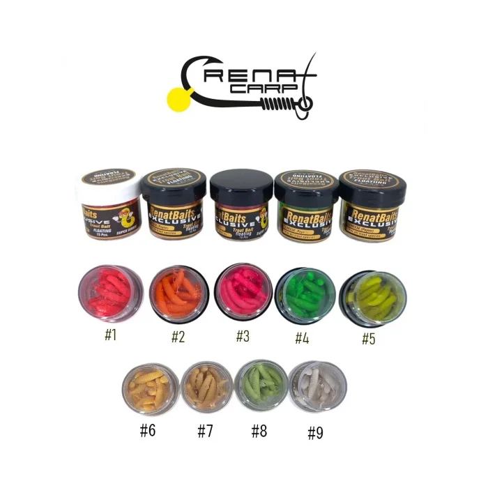 Renat Carp Trout Peynir Kokulu Simli Kurtçuk Alabalık Silikon Yem