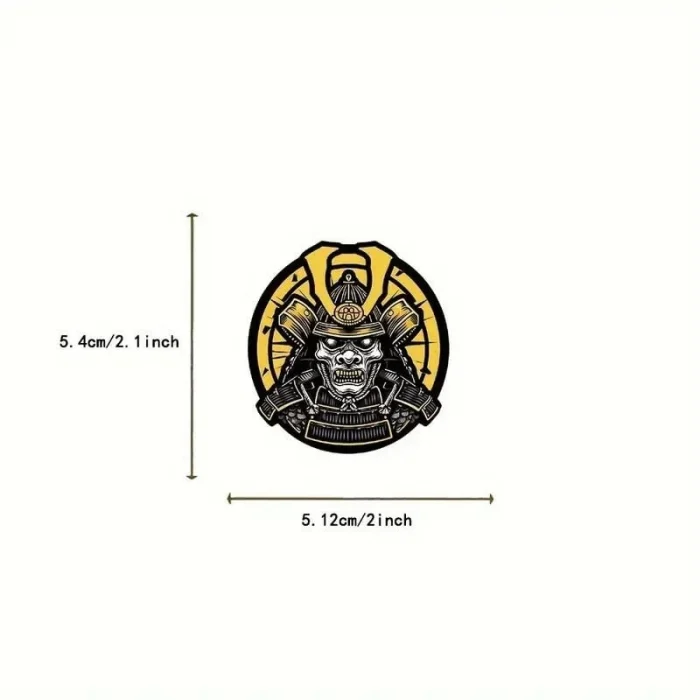 Samurai ve Katana Serisi Su Geçirmez Sticker - 12 Adet