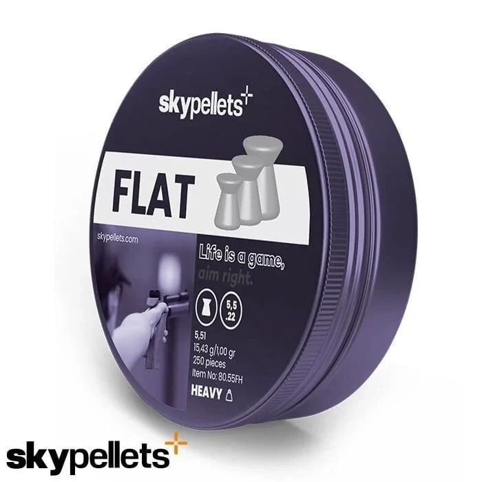 SKY PELLETS Flat Heavy 15,43 gr Saçma 5,5 mm / 250 Adet