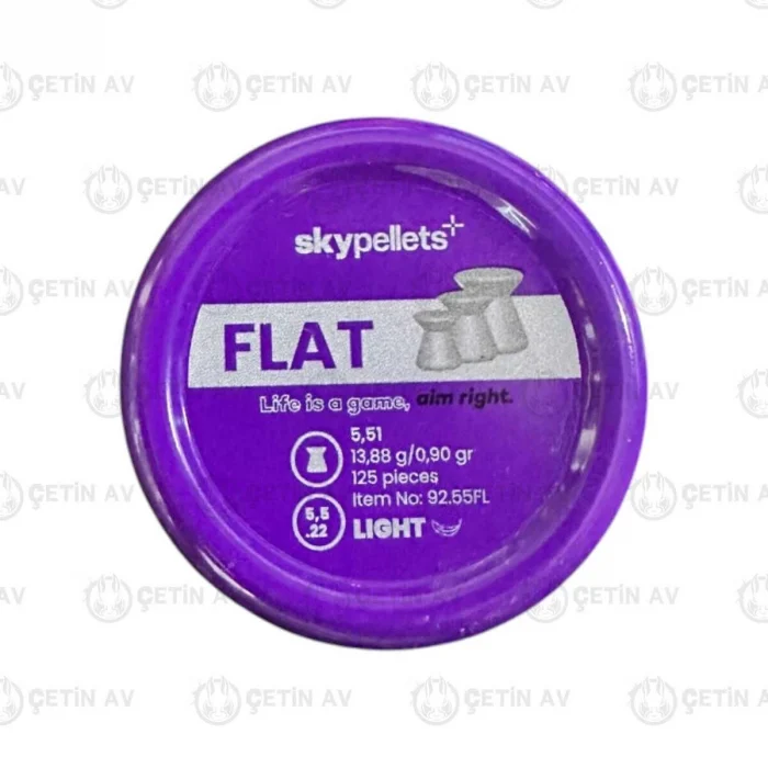 SKY PELLETS Flat Light 13,88 gr Saçma 5,5 mm / 125 Adet