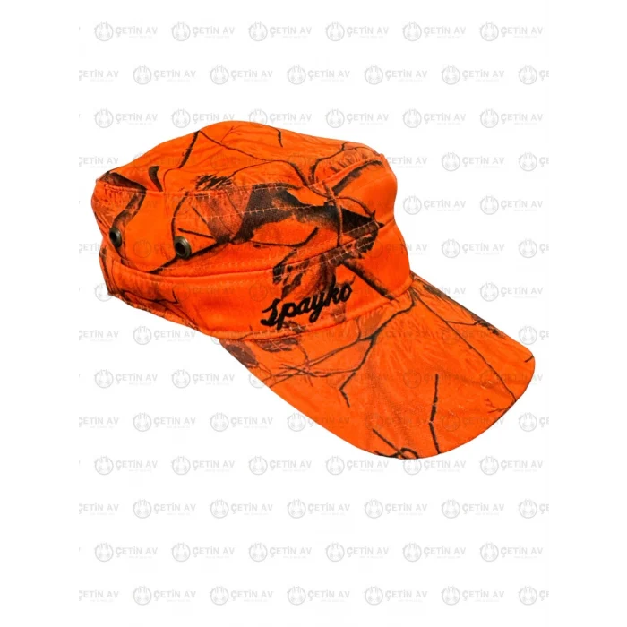 Spayko Turuncu Orman desenli Castro Avcı Şapkası
