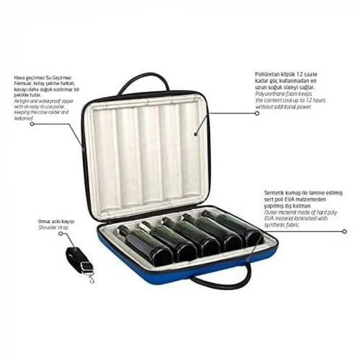 Thermobag Şarap Şisesi Soğutucu Çantas - Small - Lacivert