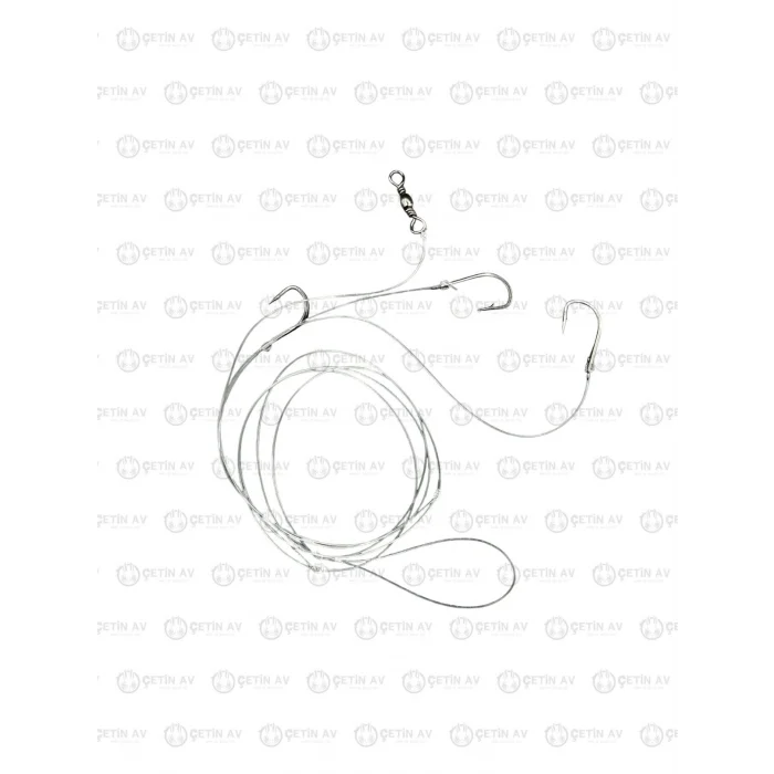 Üç İğneli Yemli Dip Hazır Olta Takımı 3 Adet