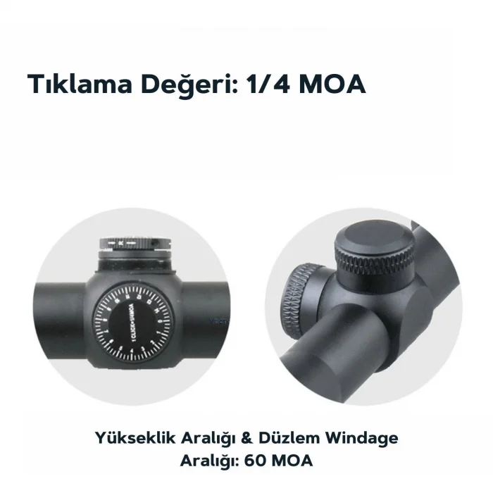 Vector Optics Matiz 2-7x32 MOA 1 SFP Tüfek Dürbünü