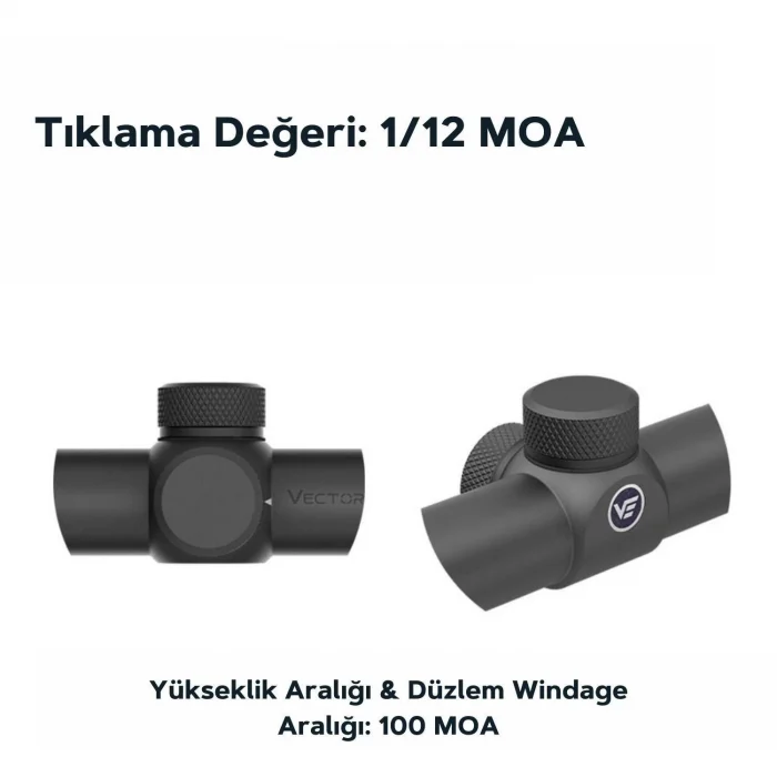 Vector Optics SCOC-28 Forester JR 1-4x24 SFP Tüfek Dürbünü