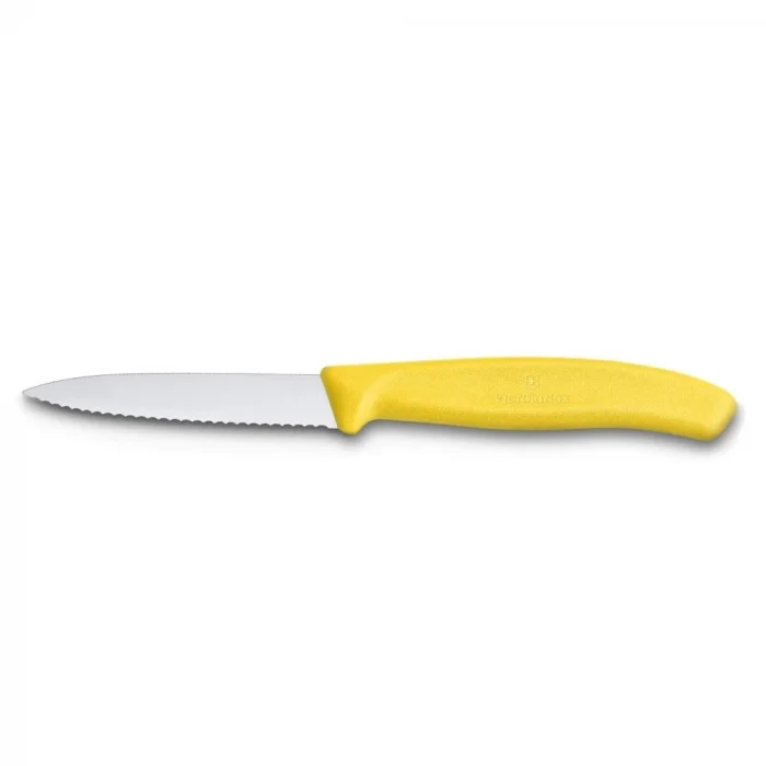 Victorinox 6.7636.L118 8cm Sarı Tırtıklı Soyma Bıçağı