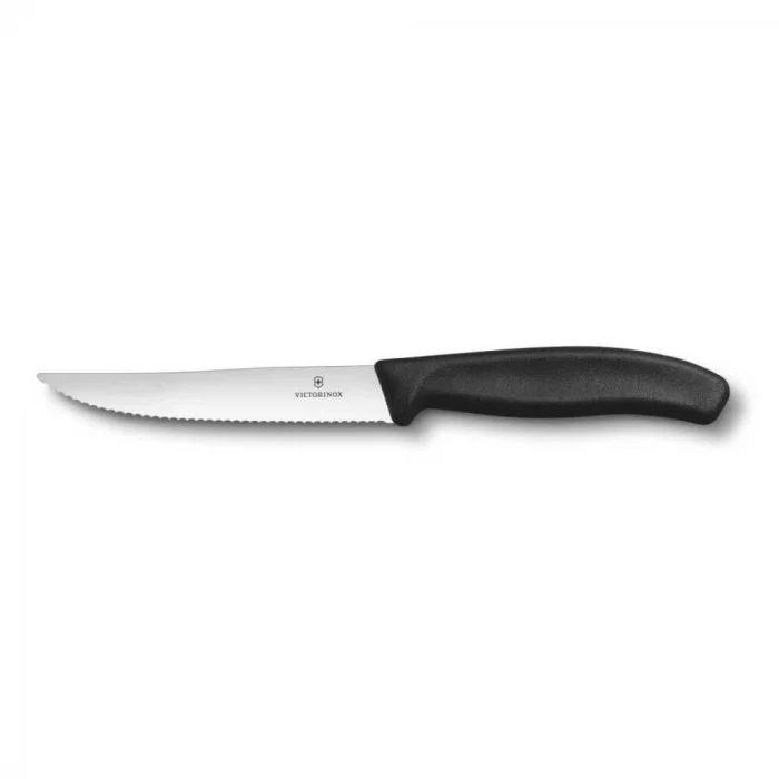 Victorinox 6.7933.12 12cm Tırtıklı Biftek Bıçağı - Siyah