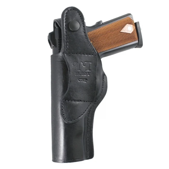 YT Hobby Belt Maşalı Deri Tabanca Kılıfı Sağ El - Siyah