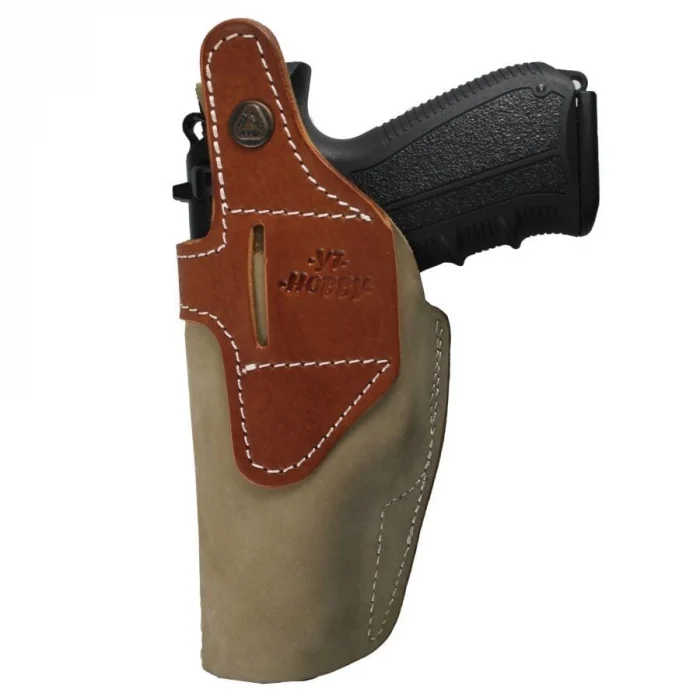 YT Hobby Nubuk Maşalı Tabanca İç/Dış Kılıfı - Sağ El
