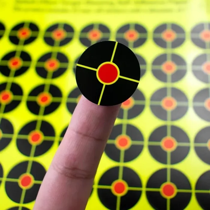 Yüksek Görünürlüklü Reaktif Atış Hedef Kağıdı 8 - Kendinden Yapışkanlı 2 li Paket