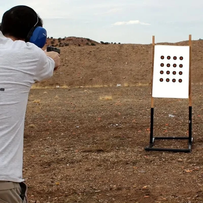 Yüksek Görünürlüklü Reaktif Atış Hedef Kağıdı 8 - Kendinden Yapışkanlı 2 li Paket