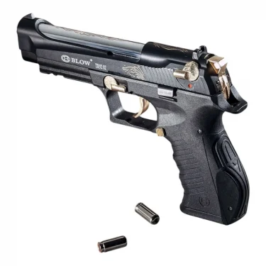 Blow TR 92 02 Kurusıkı Tabanca - Siyal Altın İşlemeli