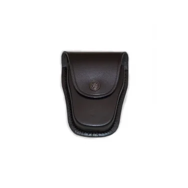 Çetin Av Deri Kapalı Metal Kelepçe Kılıfı