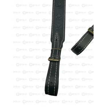 Çetin Av Suni Deri Geniş Tüfek Kayışı Süngerli - Siyah