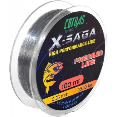 Cotras X-Saga Monofilament Olta Misinası (Fluorocarbon Kaplama) 100mt