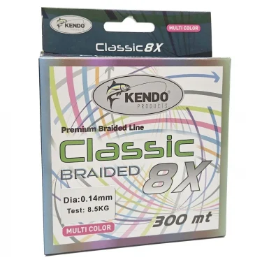Kendo Classic 8x Örgü İp Olta Misinası Multicolor 300m