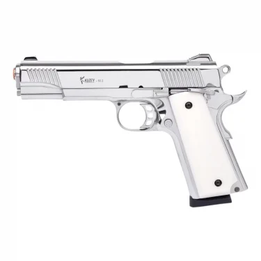 Kuzey 911 Kurusıkı Tabanca - Sedef Kabze Parlak Krom