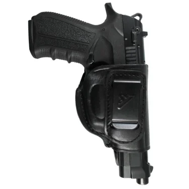 Mini Spor Maşalı Belt Deri Tabanca Kılıfı Sağ/Sol El - Siyah