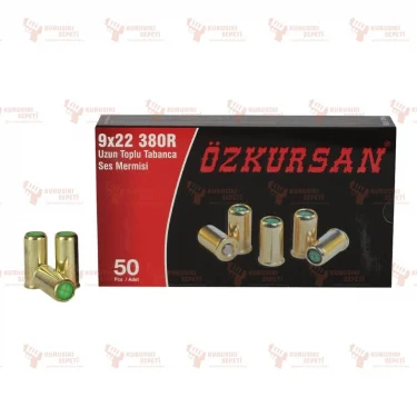 Özkursan 9x22mm 380R Uzun Toplu Tabanca Kurusıkı Ses Mermisi