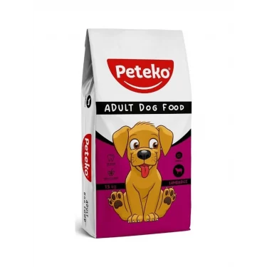 Peteko Kuzu Etli Yetişkin Köpek Maması 15 kg