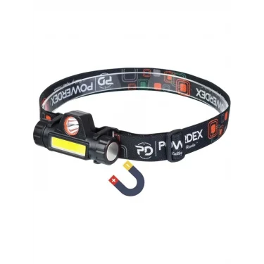 Powerdex Şarjlı Mıknatıslı Kafa Feneri Su Geçirmez / PD-6672