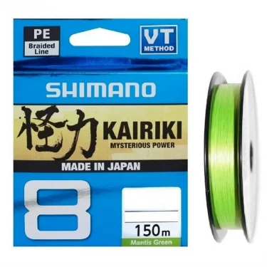 Shimano Kairiki 8x Matris Green Örgü ip Olta Misinası 150m
