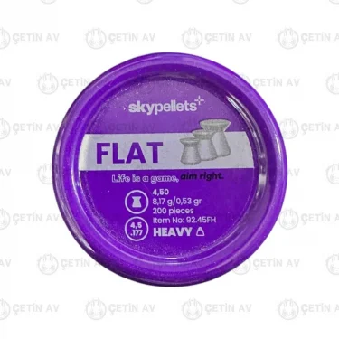 SKY PELLETS Flat Heavy 8,17 gr Saçma 4,5 mm / 200 Adet