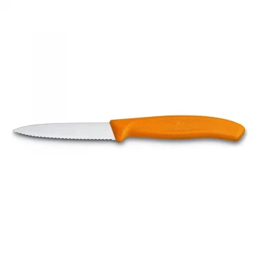 Victorinox 6.7636.L119 8cm Turuncu Tırtıklı Soyma Bıçağı