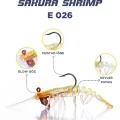 Caretta Sakura Shrimp 6,5g 76mm Silikon Karides Yem
