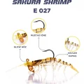 Caretta Sakura Shrimp 6,5g 76mm Silikon Karides Yem