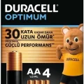 Duracell Optimum AA Alkalin Kalem Pil (4lü Paket) 1,5V - LR6 MX1500