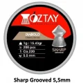 Öztay Sharp Grooved 5,5 mm Havalı Saçma - 15,43 gr